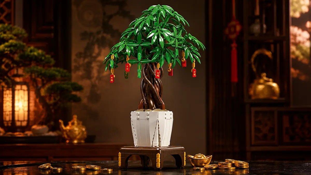 Mould King Mold King 10063S statybiniai blokai Laimės medžio bonsai dekoracija aprašymas - Prekės nuotrauka