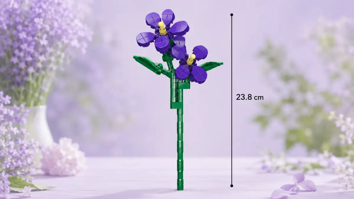 Mould King Gėlių violetinės - MOLD KING kaladėlės 145 vnt. TECHNIKA 24014 aprašymas - Prekės nuotrauka