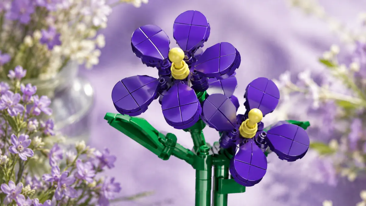 Mould King Gėlių violetinės - MOLD KING kaladėlės 145 vnt. TECHNIKA 24014 aprašymas - Prekės nuotrauka