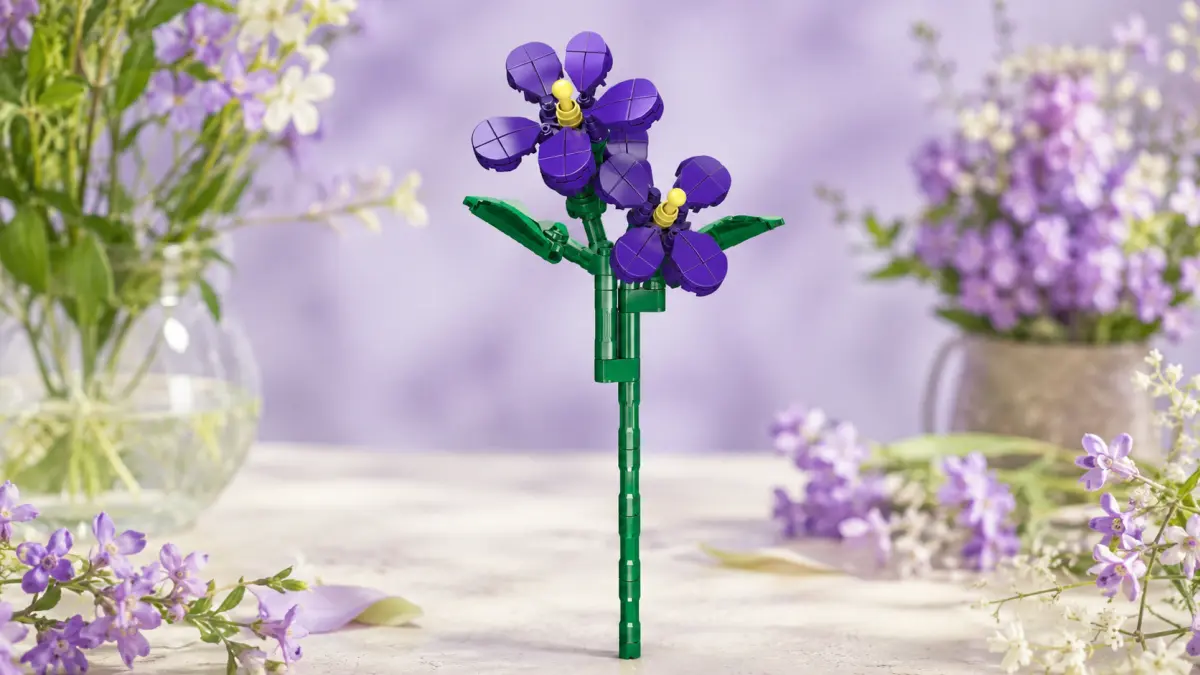 Mould King Gėlių violetinės - MOLD KING kaladėlės 145 vnt. TECHNIKA 24014 aprašymas - Prekės nuotrauka