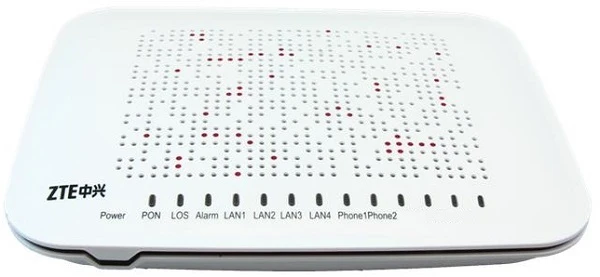 Maršrutizatorius Terminal sieciowy ZTE ZTE F620 V2 | ONT | 1x GPON, 3x RJ45 100Mb/s, 1x RJ45 1000Mb/s, 2x RJ11 aprašymas - Prekės nuotrauka Maršrutizatorius Terminal sieciowy ZTE ZTE F620 V2 | ONT | 1x GPON, 3x RJ45 100Mb/s, 1x RJ45 1000Mb/s, 2x RJ11 aprašymas - Prekės nuotrauka
