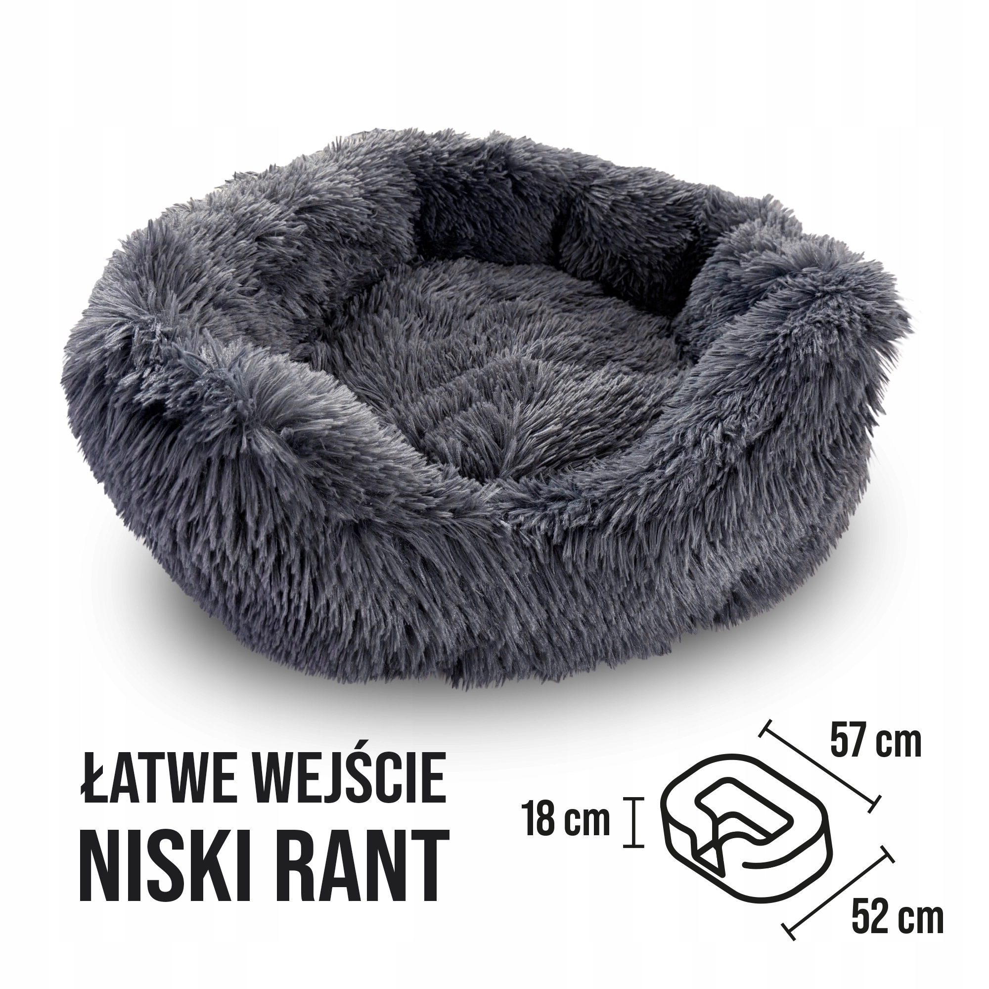 Extralink „Pupilplanet“ augintinių lova su neslystančiu dugnu aprašymas - Prekės nuotrauka