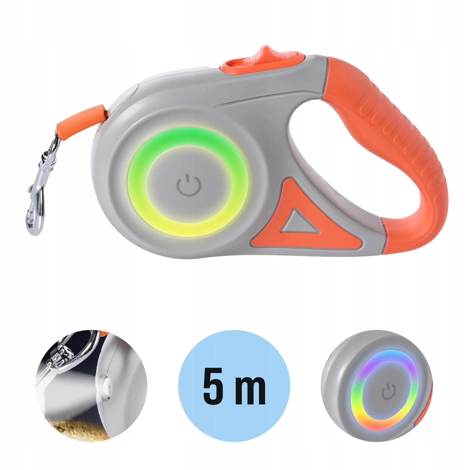 Extralink Pupilplanet | Pavadėlis automatinė | 5m LED su šoninis apšvietimas aprašymas - Prekės nuotrauka Extralink Pupilplanet | Pavadėlis automatinė | 5m LED su šoninis apšvietimas aprašymas - Prekės nuotrauka