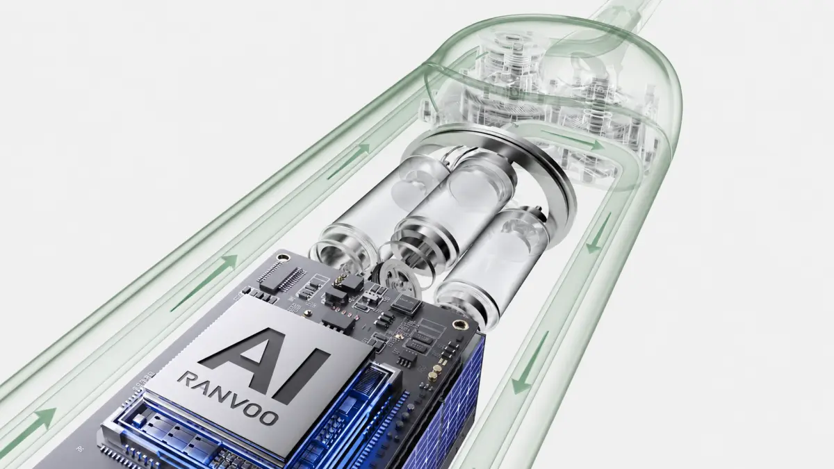 RANVOO PQ5 Pure | Electric dantų šepetėlis | Žalias aprašymas - Prekės nuotrauka