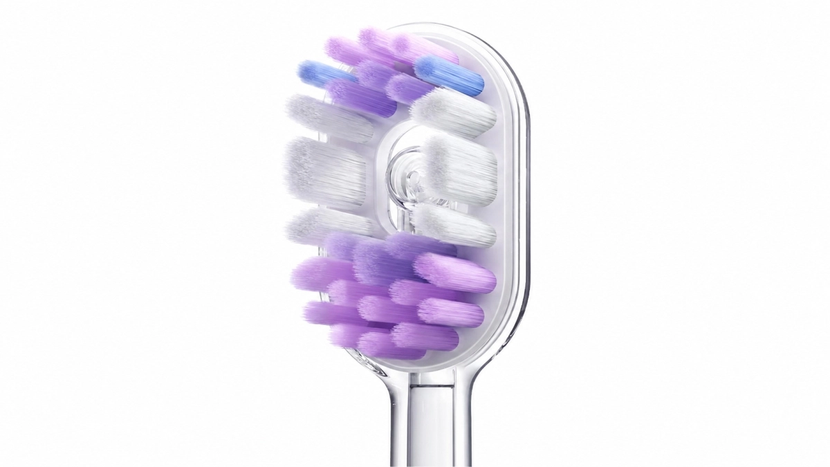 RANVOO PQ5 toothbrush head - violetinė aprašymas - Prekės nuotrauka