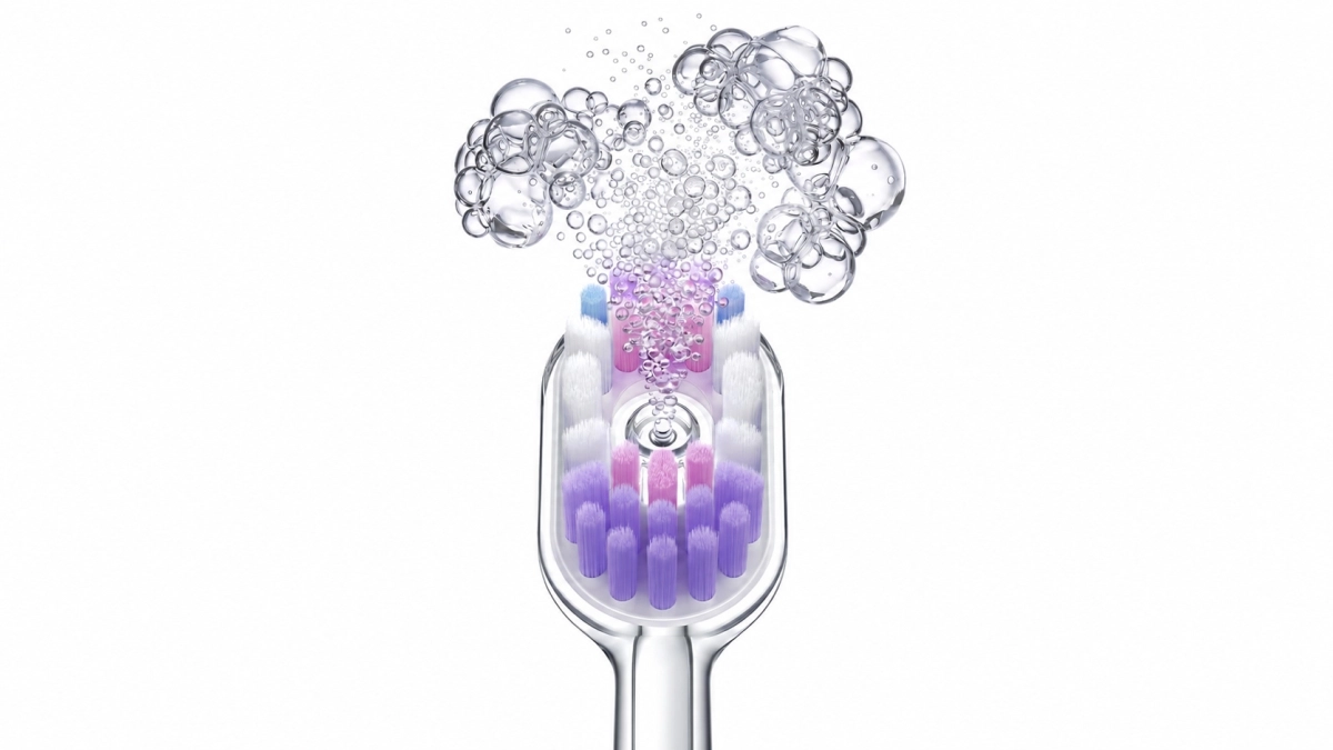 RANVOO PQ5 toothbrush head - violetinė aprašymas - Prekės nuotrauka