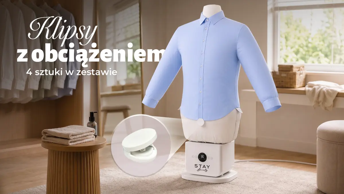 Extralink STAY BEAUTY PRASOWNICA DO UBRAN MANEKIN 1400W aprašymas - Prekės nuotrauka