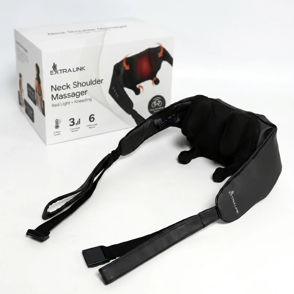 StayFit by Extralink Neck Massager, Wireless massager for neck, nape, shoulders and back, 2000mAh 25W aprašymas - Prekės nuotrauka