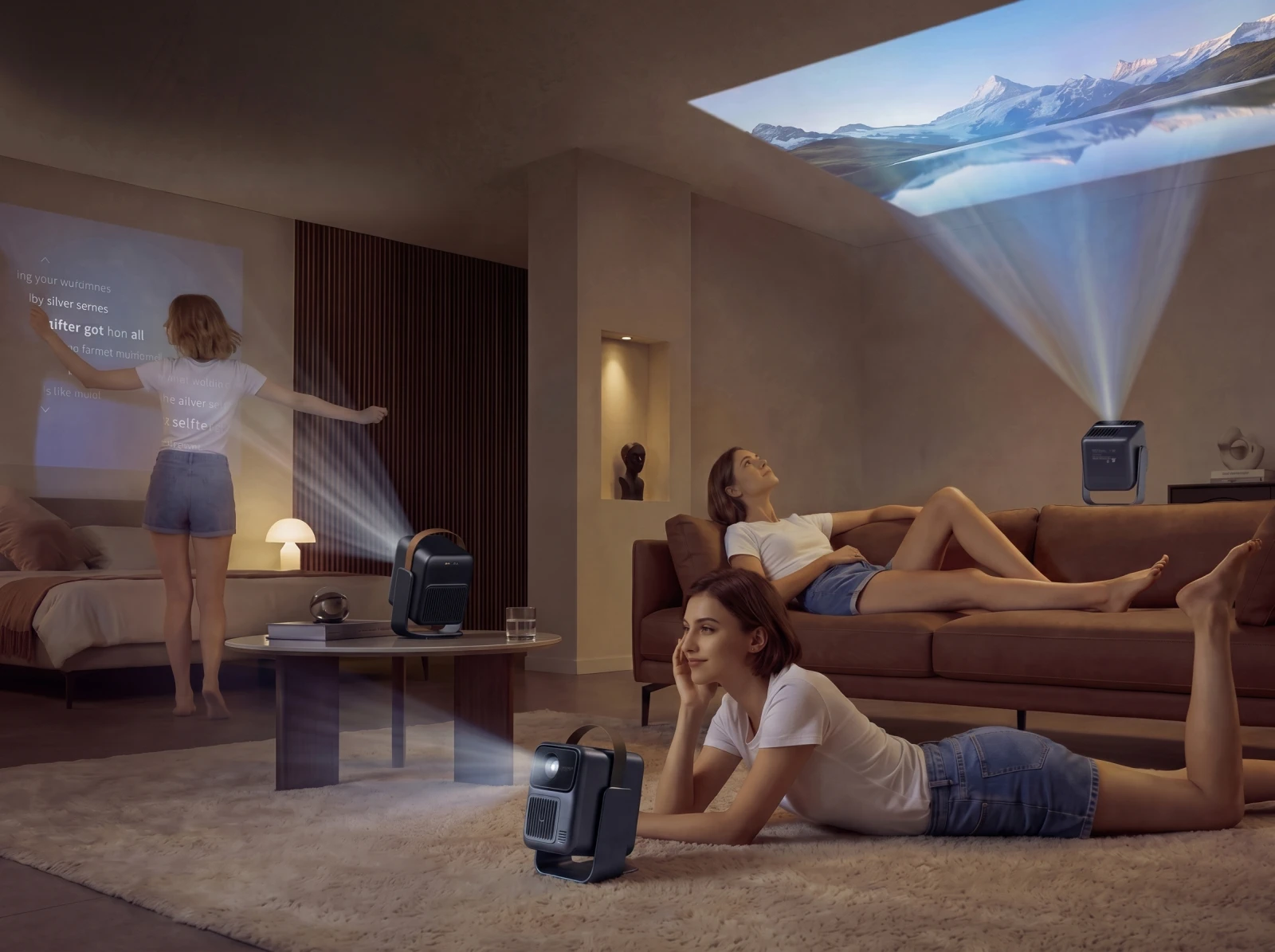 Wanbo ToGo Pro | Portable Projektorius | Built-in battery, 500 ANSI, 1080p, Google TV aprašymas - Prekės nuotrauka