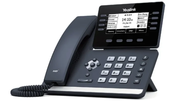 Yealink SIP-T53C VoIP telefonas, 2x RJ45 1000Mb/s, ekranas, PoE, USB aprašymas - Prekės nuotrauka