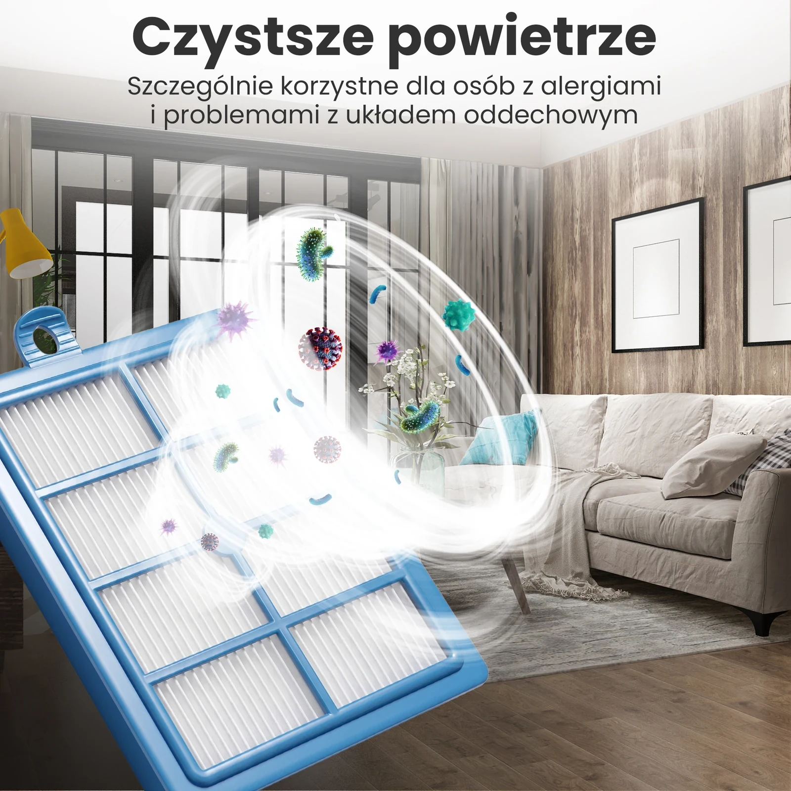 Extralink Zelmer 5000.0050 ZVCA050H, Air filter, replacement aprašymas - Prekės nuotrauka