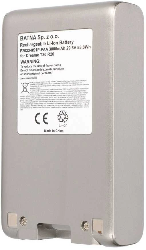 „Extralink“ | Baterija, dulkių siurblio baterija, skirta „Dreame T30 R20“ 21,6 V 3000 mAh pakaitalui