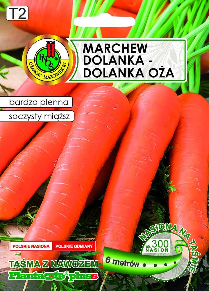 Edible Carrot Dolanka PNOS Seeds on Tape, 6m Tape