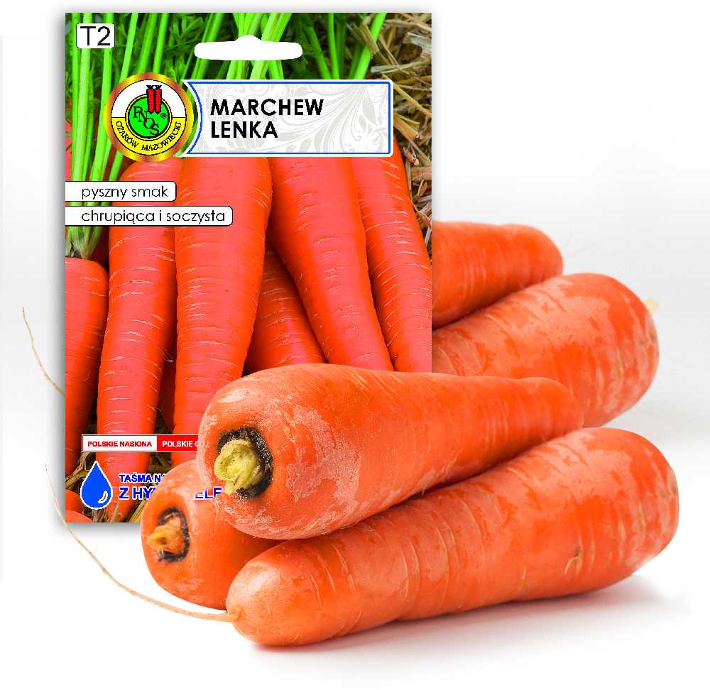 Edible Carrot Lenka PNOS Seeds on Tape, 6m Roll