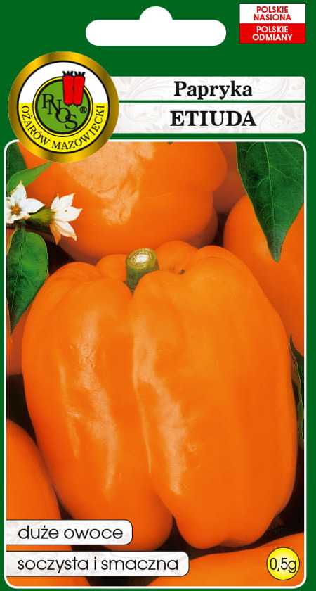 Etiuda Pepper PNOS Vegetable Seeds, 0.5g Pack