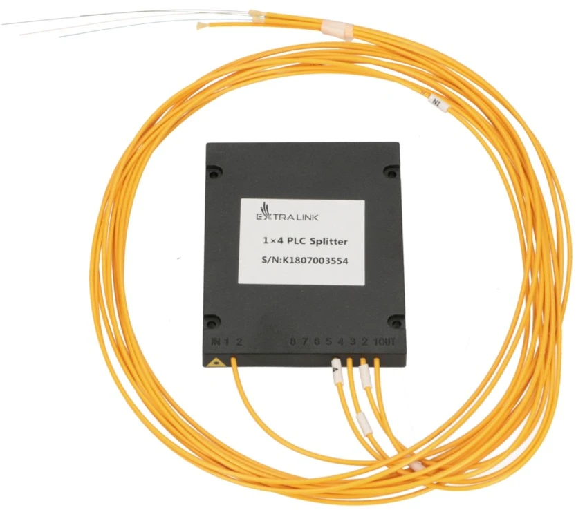 Extralink 1:4 PLC SC/APC | Skirstytuvas | 2,0mm, 1,5m, G657A, ABS modulis, be jungčių