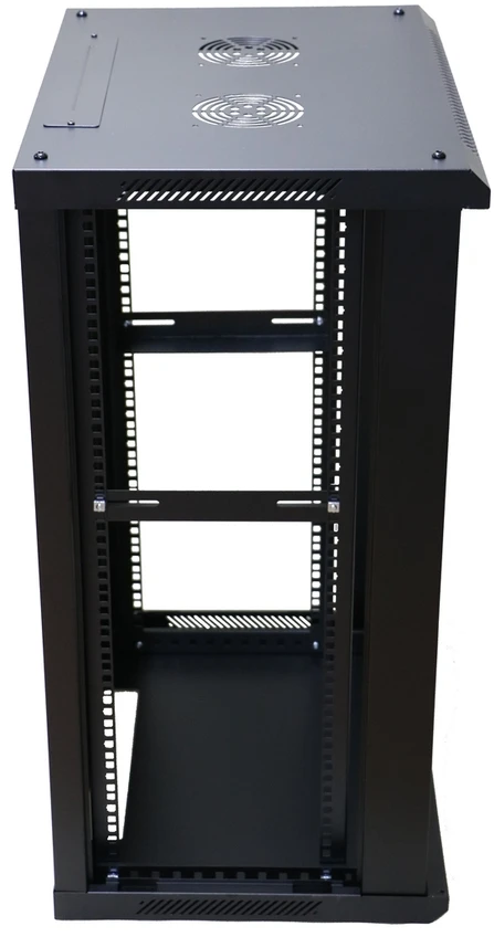 EXTRALINK 18U 600X450 ant sienos montuojama spintelė juodas
