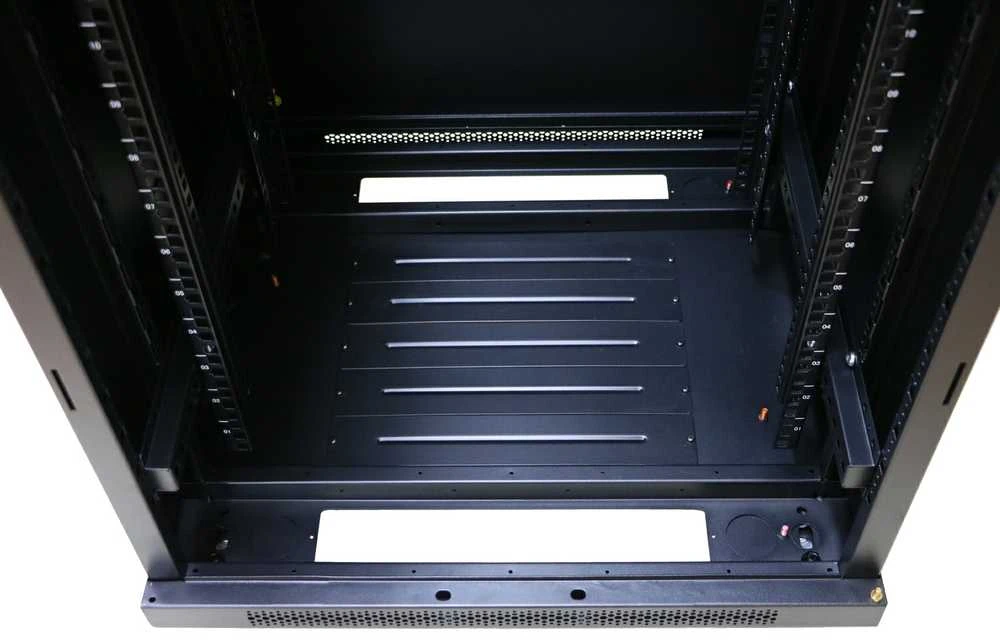 EXTRALINK 22U 600X600 stovima spintelė juodas