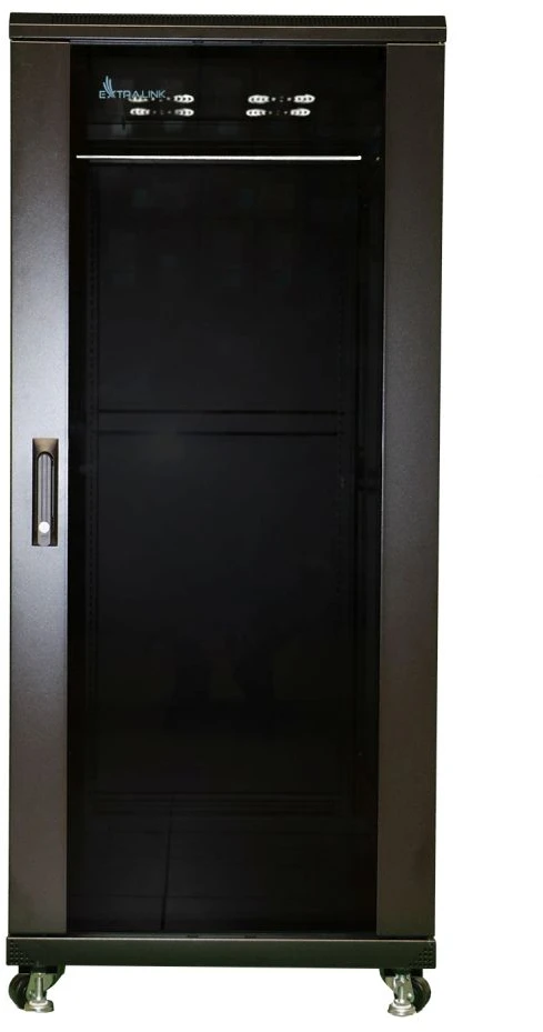 EXTRALINK 27U 600x1000 stovima spintelė juodas