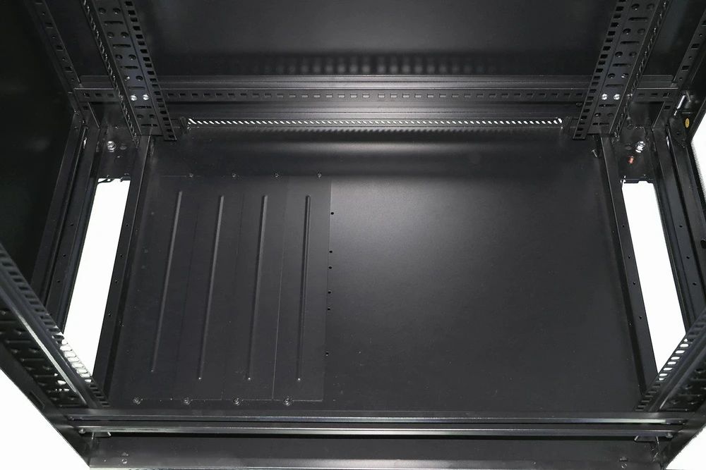 EXTRALINK 27U 600x1000 stovima spintelė juodas