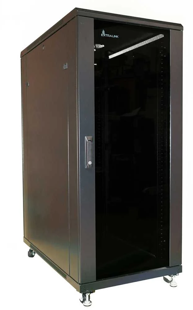 EXTRALINK 27U 800X800 stovima spintelė juodas