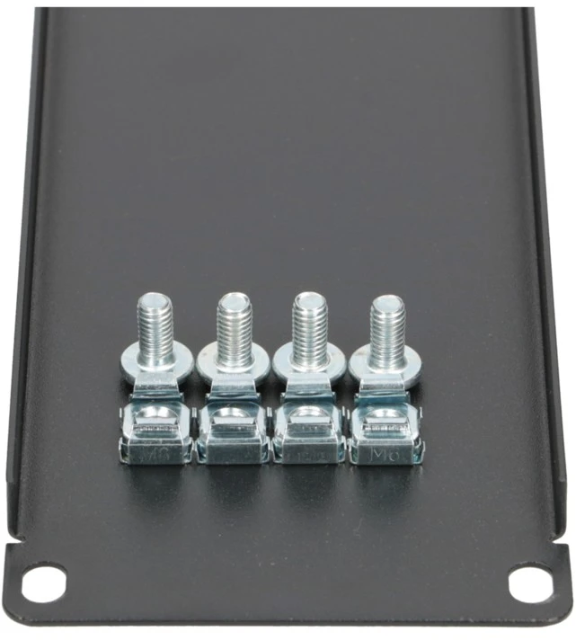 Extralink 2U 19" Front Panel, Juodas