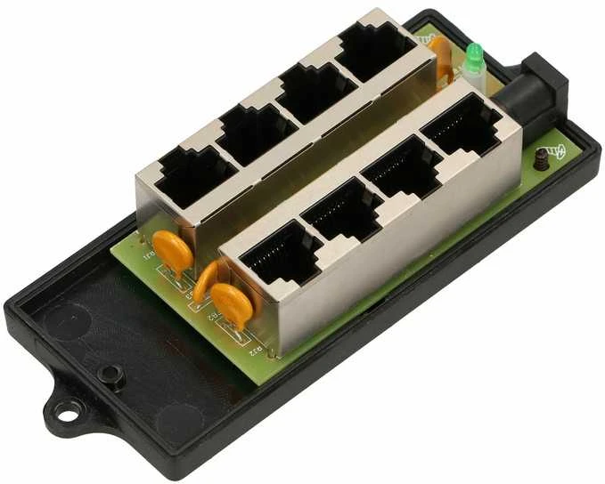EXTRALINK EX.12646 POE INJECTOR 4 PORT Juodas