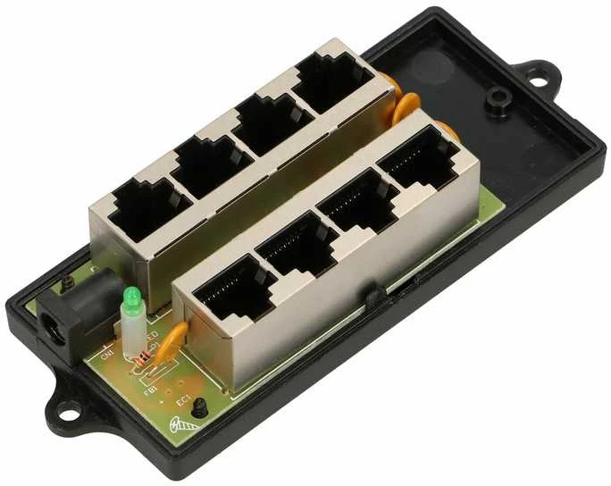 EXTRALINK EX.12646 POE INJECTOR 4 PORT Juodas