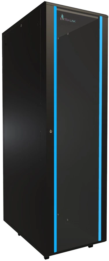 EXTRALINK 42U 600x1000 standing rackmount cabinet juodas