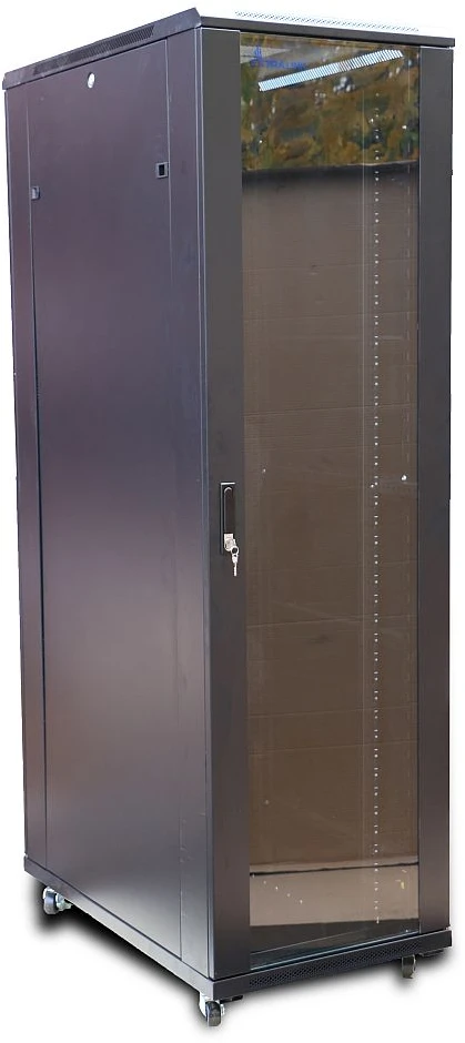 EXTRALINK 42U 600x1000 standing rackmount cabinet juodas