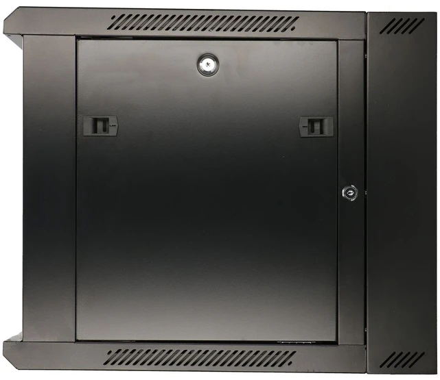 EXTRALINK 6U 600X600 AZH sieninė spintelė sūpynės tipo juodas