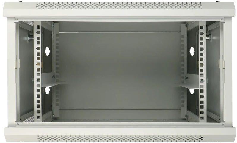EXTRALINK 6U 600X600 ASP sieninė spintelė metalinių durų pilka