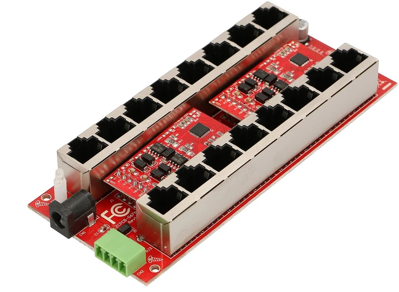 EXTRALINK aktyvus PoE purkštukas 8 prievadų gigabit 802.3af/at režimu A