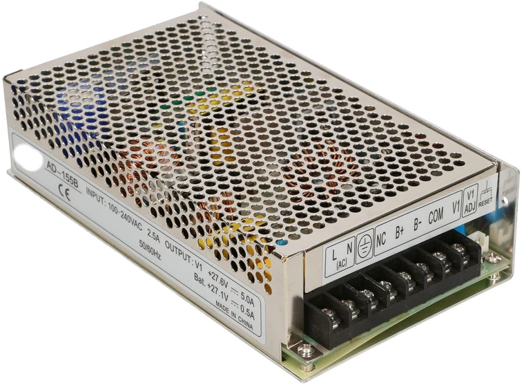 EXTRALINK AD-155B maitinimo šaltinis su akumuliatoriaus įkrovikliu 24V/27.6V 155W