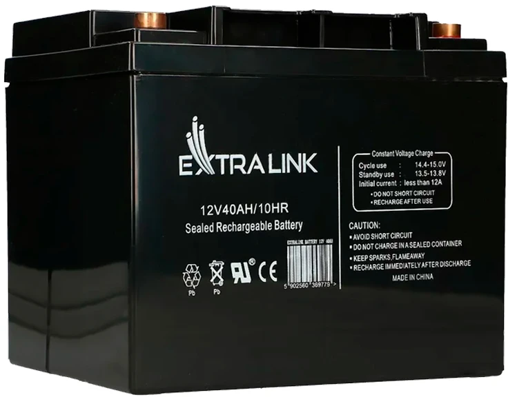 Extralink akumuliatorius Baterija ACCUMULATOR 12V 40AH – Batterie – 40.000 mAh Rūgštinis akumuliatorius (VRLA) 13,5 V 12 Ah
