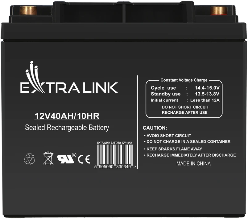 Extralink akumuliatorius Baterija ACCUMULATOR 12V 40AH – Batterie – 40.000 mAh Rūgštinis akumuliatorius (VRLA) 13,5 V 12 Ah