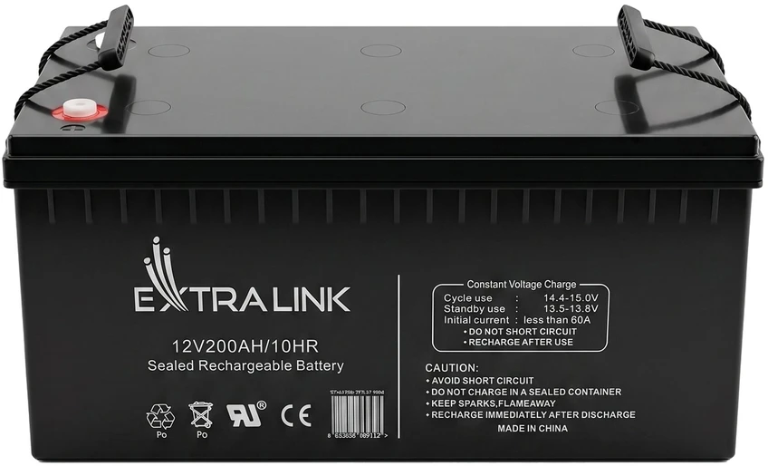 EXTRALINK akumuliatoriaus akumuliatorius AGM 12V 200AH