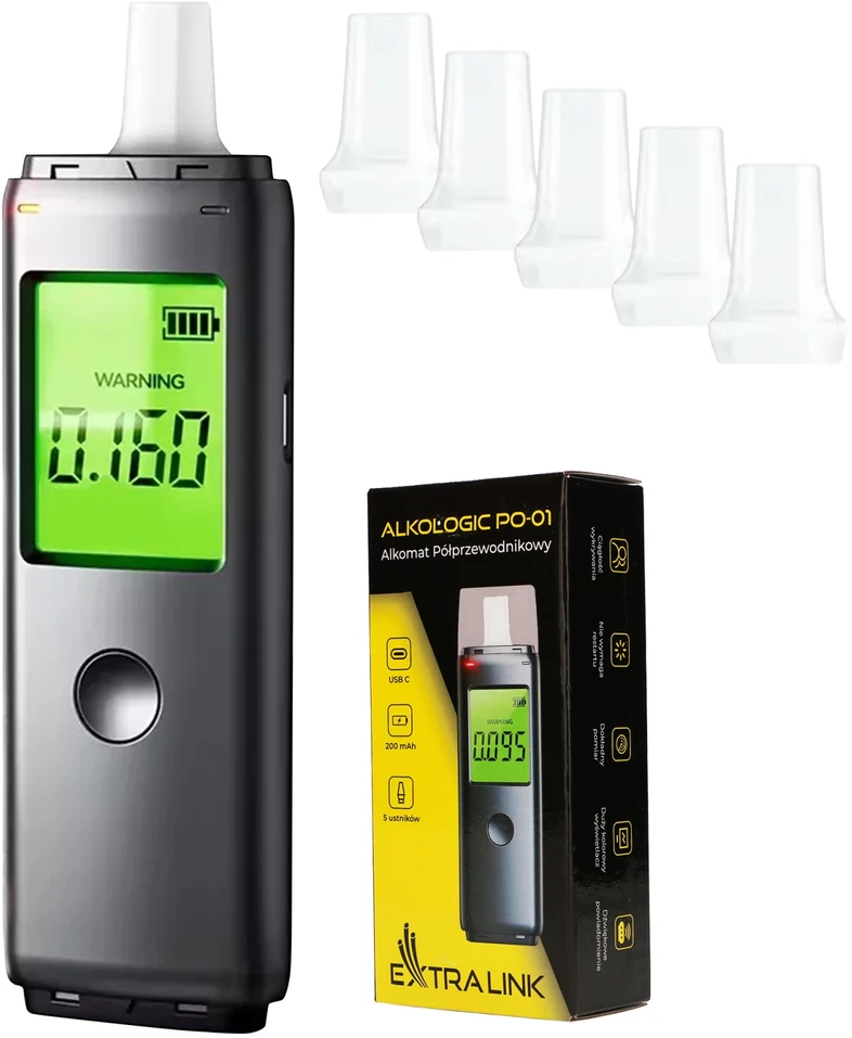 Extralink Alkologic PO-01 | Puslaidininkinis alkotesteris |