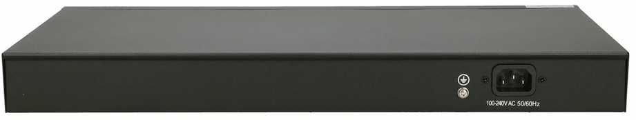 Šakotuvas Extralink ARES valdomas jungiklis 16xRJ45 GbE PoE/PoE+ 150W, 2x SFP, 19 colių stovas