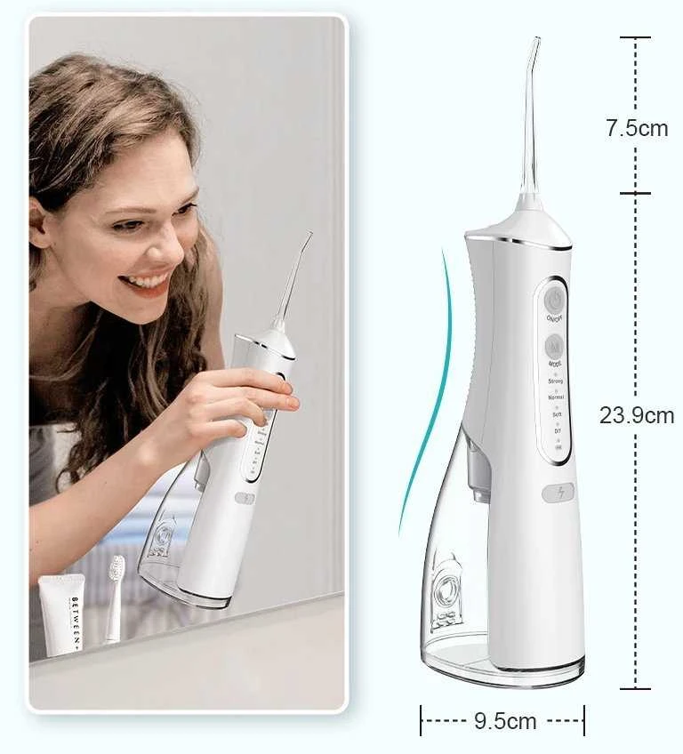 Extralink Beauty Intelligent Vanduo Flosser L8 Juodas | Irygator | 2000mAh, IPX7
