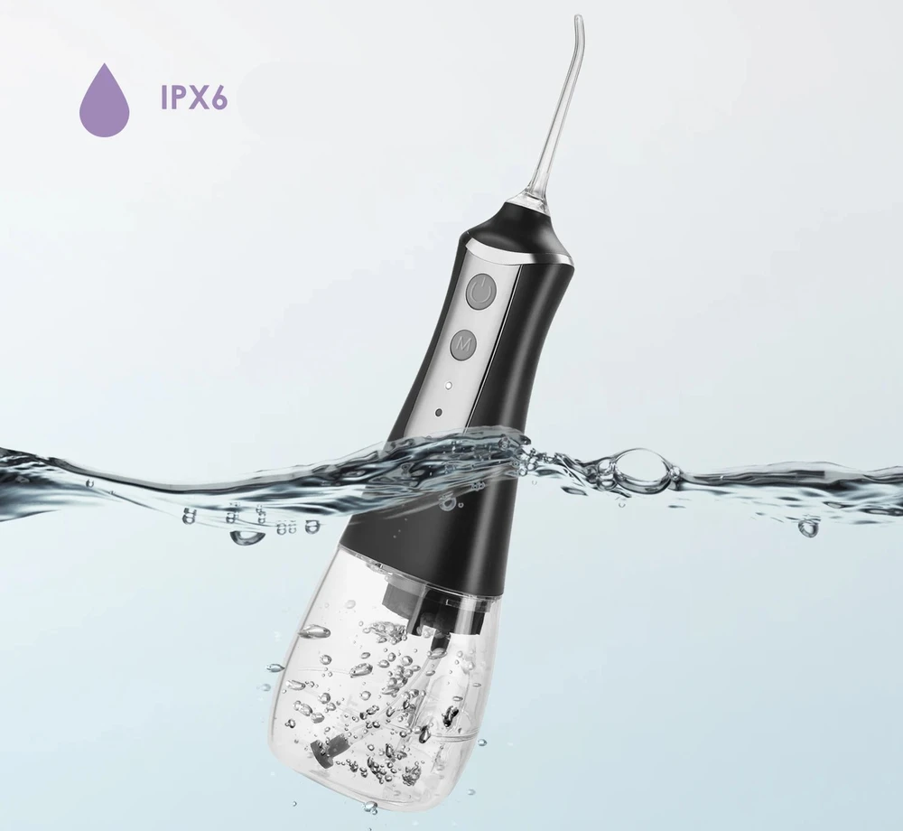 Extralink Beauty Intelligent Vanduo Flosser L10 Juodas | Irygator | 2000mAh, IPX6