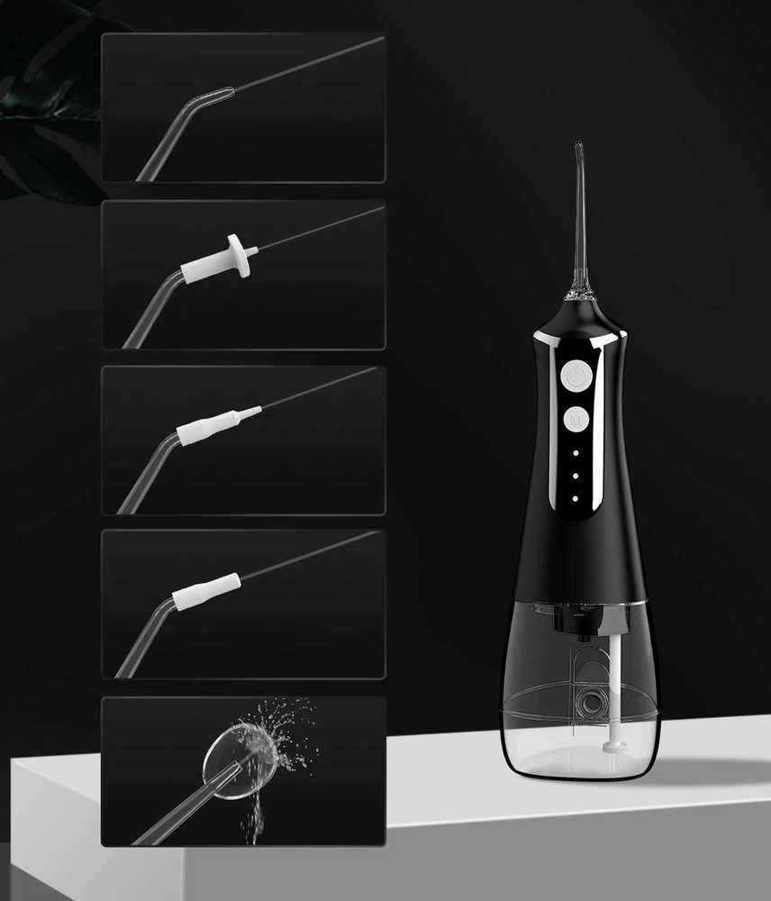 Extralink Beauty Intelligent Vanduo Flosser L10 Juodas | Irygator | 2000mAh, IPX6