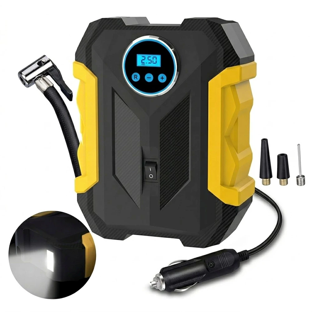 Extralink | Car compressor | for cigarette lighter socket, 150 PSI, 100W, LCD, torch, accessories