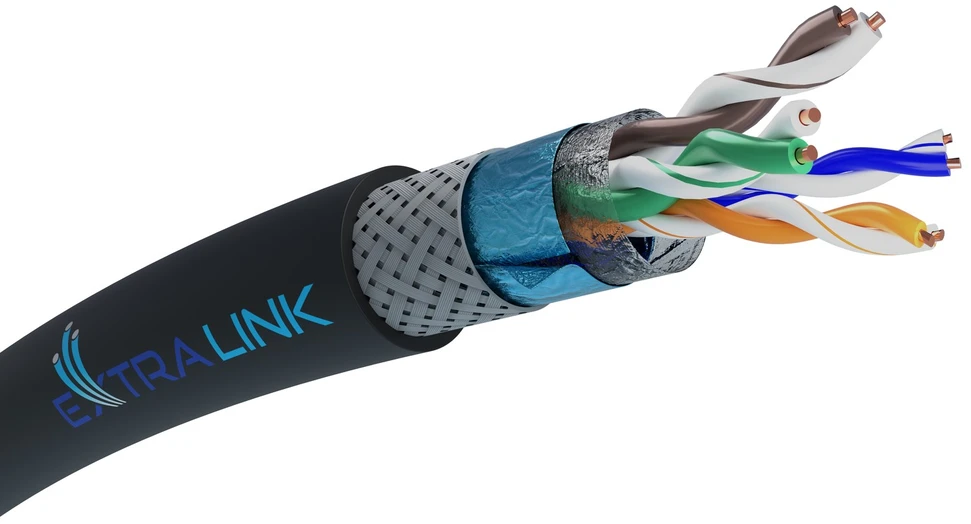 EXTRALINK EX.16262 CAT5E SFTP V2 Outdoor vytos poros 305M