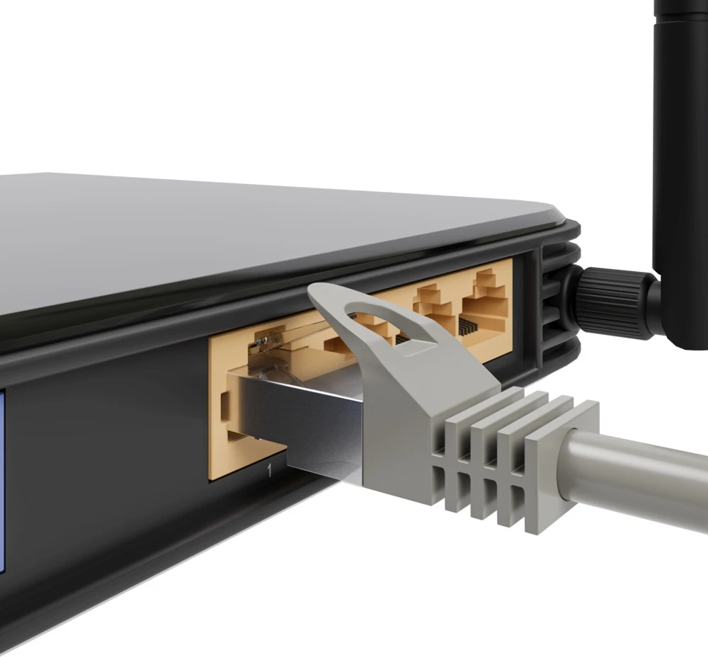 Extralink Cat.5e UTP 1m, LAN patch cord, copper twisted pair network cable