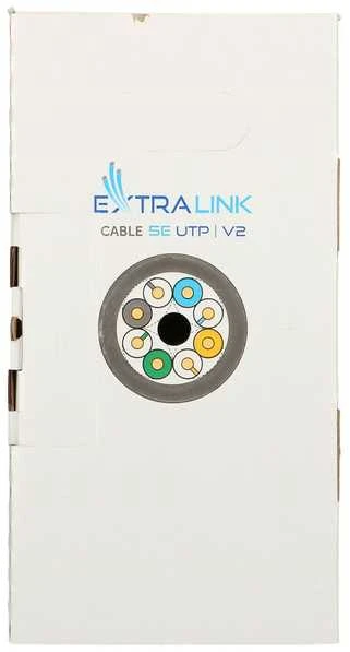 Extralink CAT5E UTP (U/UTP) V2 vidaus patalpoms | Susuktos poros tinklo kabelis | 305M