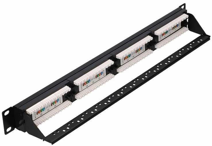 Extralink CAT5E UTP V2, Patchpanel, 24 prievadai