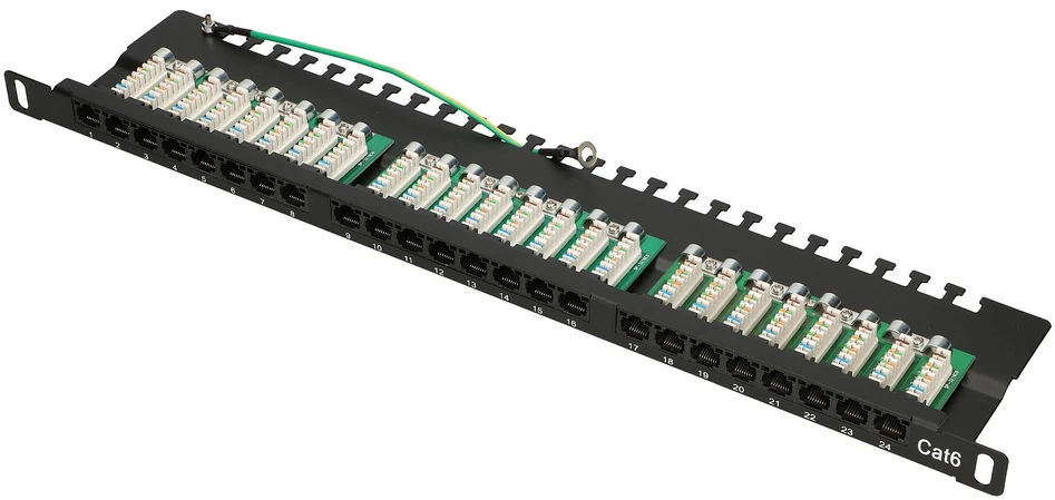 EXTRALINK 0.5U 24 prievadų CAT6 UTP pataisų skydelis