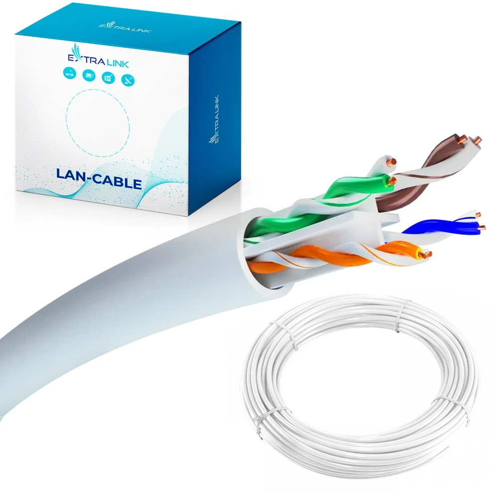 Tinklo laidas Tinklo laidas Extralink CAT6, 50 m
