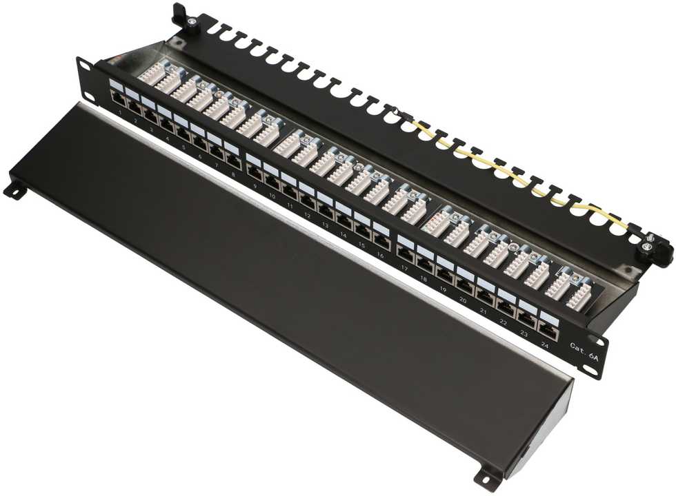 „Extralink“ CAT6A STP komutacinis skydelis, 24 prievadai
